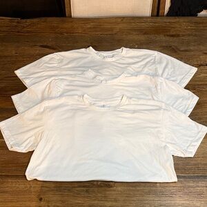 Next Level Apparel Cream T-Shirts, set of 3